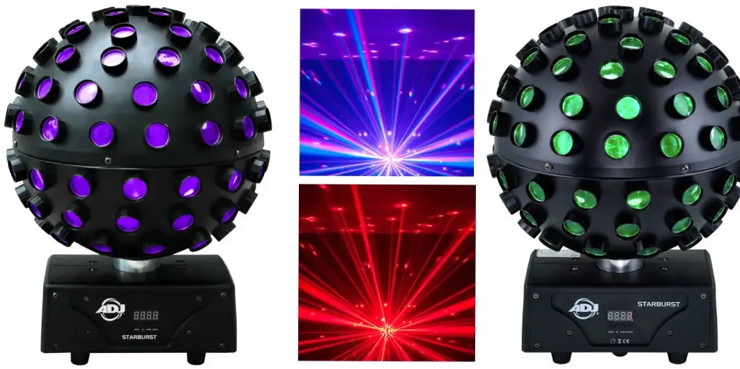2x Disco-Kugel-LED