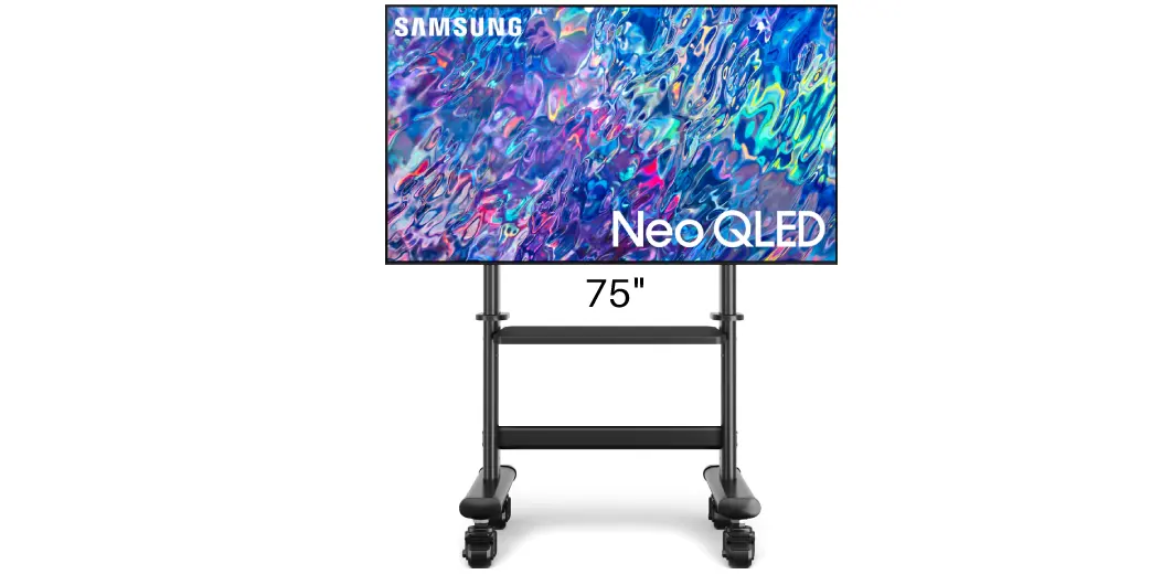 1x 75 inch Tv with stand hire