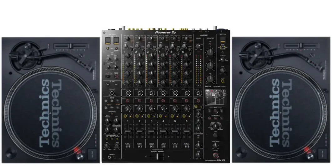DJ Set Technics 1210 MK7 y DJM v10