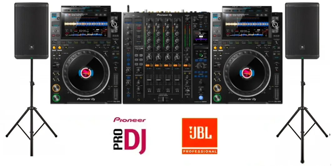 Sound JBL and cdj 3000 + djm A9