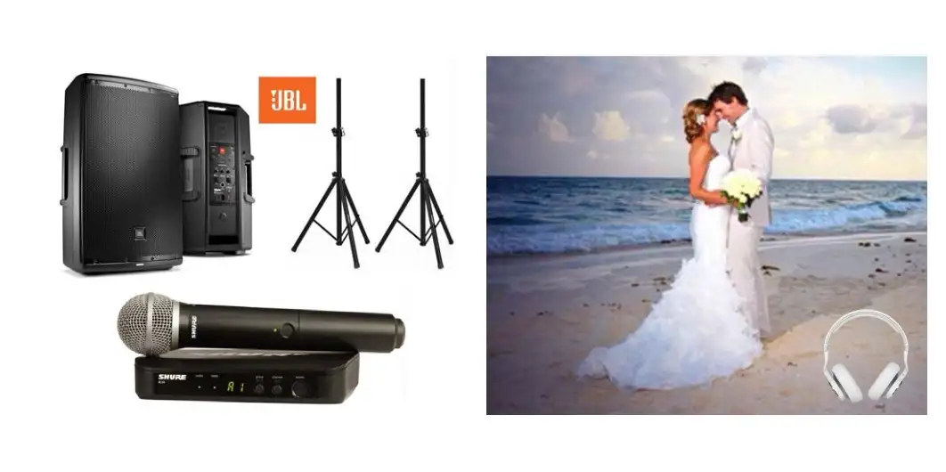 Hochzeits DJ mit Soundanlage auf Mallorca