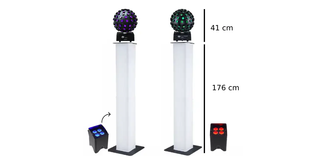 Disco Party led ball with tower