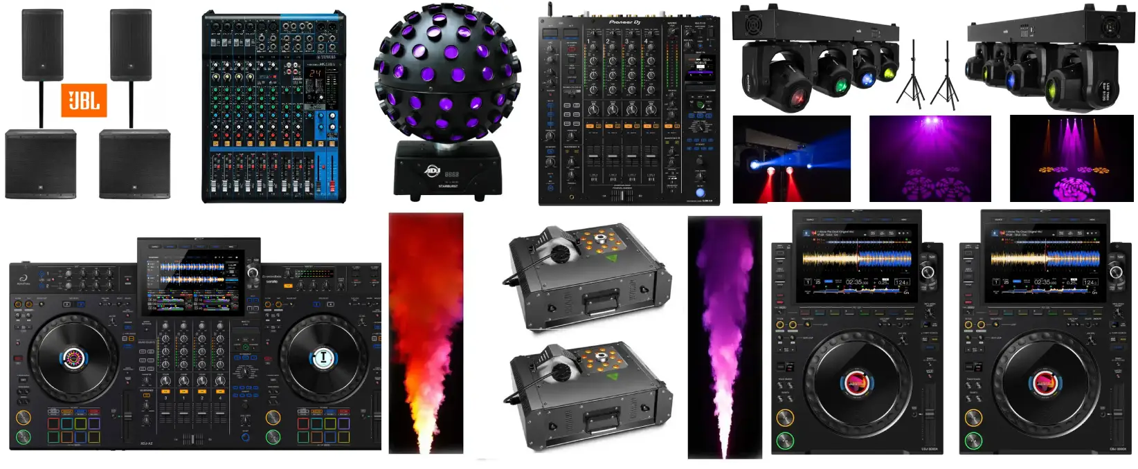 Build your own sound equipment package in Mallorca