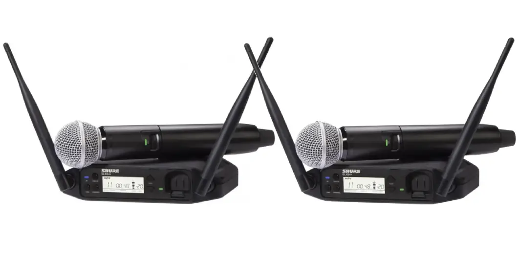 2x Wireless microphone shure GLDX-24 SM58