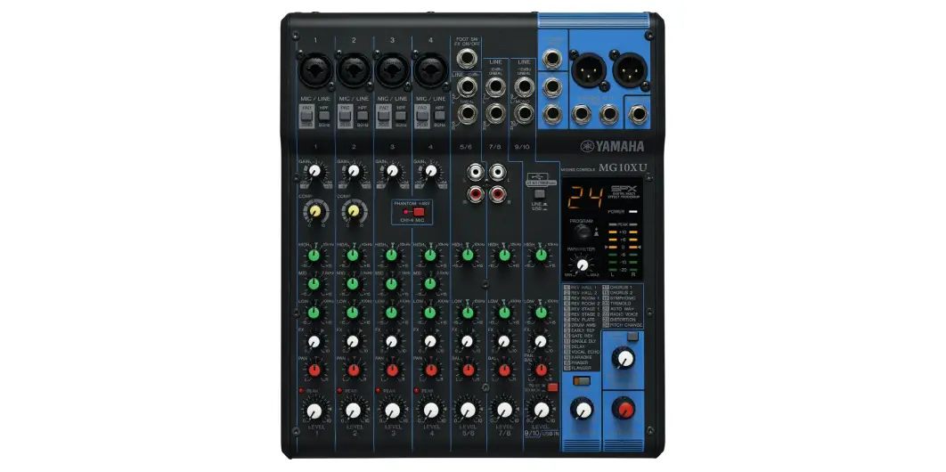 Yamaha MG10 XU mixer with 10 channels and built-in effects