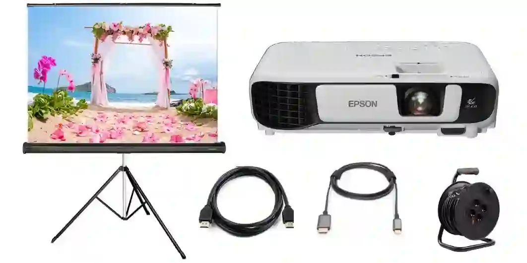 Projector and screen rental