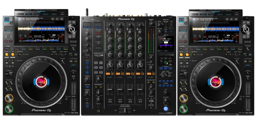 DJ Set cdj3000 + Pioneer Mischpult DJM A9 rental