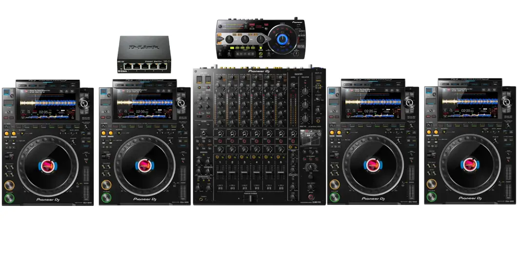 DJ Set 4x cdj3000 + DJM V10 + RMX 1000