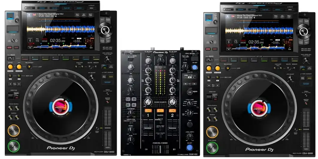 DJ Set CDJ 3000 and DJM 450