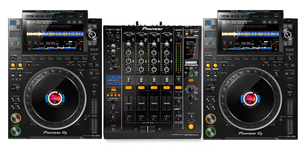 dj set DJM 900 and CDJ 3000