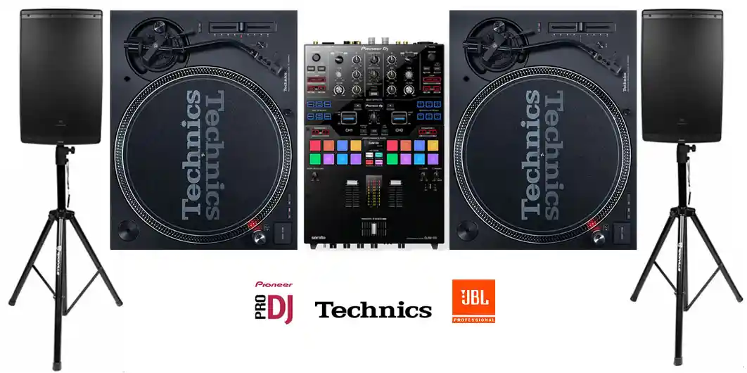 Sonido JBL + Technics mk7 + Pioneer DJM s9