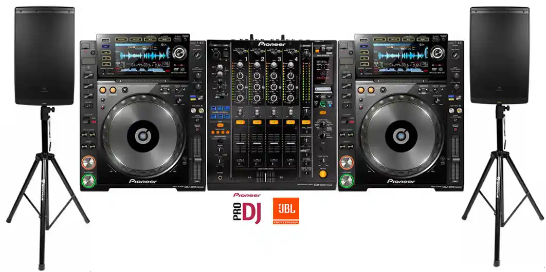 Sound system JBL + CDJ 2000Nxs + DJM 900Nxs