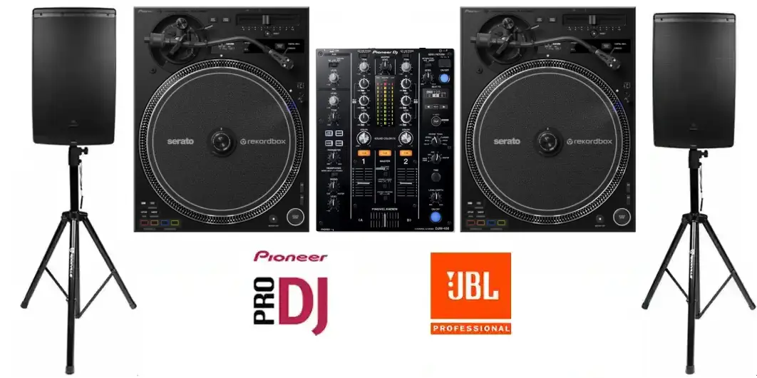 JBL Sound + Pioneer DJ PLX-CRSS12 + DJM 450 